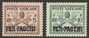 Vatican Q1-Q2  mint,  lightly hinged .   1931.  (V39)