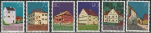 Liechtenstein #642-647 MNH Short Set of 6