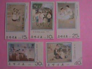 KOREA STAMP: 1976  SC#1424-8   MODERN KOREAN PAINTING , CTO NH SET.  VERY RARE