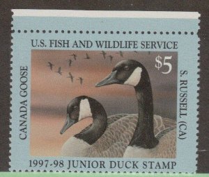 JDS5 Junior Duck Stamp.  Single.  MNH. OG. #02 JDS5