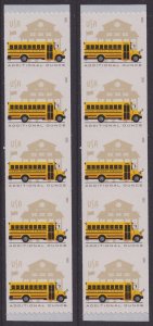 US 5741 School Bus additional ounce rate coil strip 2x5 MNH 2023
