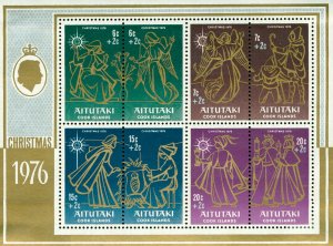 R75-0229 AITUTAKI B18b MH SS CHRISTMAS 1976  BIN 2.00