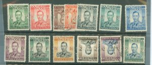 Southern Rhodesia #42-54  Single (Complete Set)