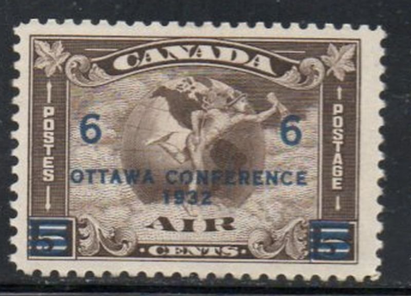 Canada Sc C4 1932 6 c on 5c Ottawa Conference Airmail stamp mint
