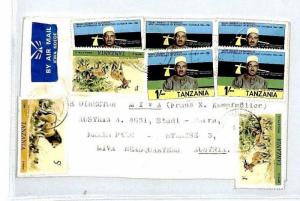 TANZANIA 5s LION Cover *Muleba* Air Mail MIVA Missionary {samwells}c1984 CM179