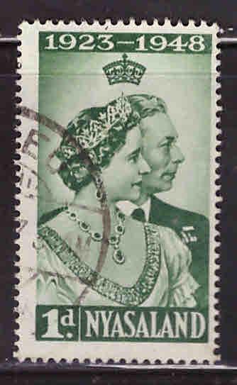 Nyasaland Protectorate Scott 85 Used 1948 QE2