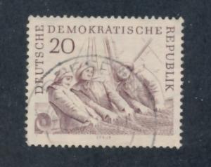 Germany DDR 1961 Scott 546 used - Fishing industry