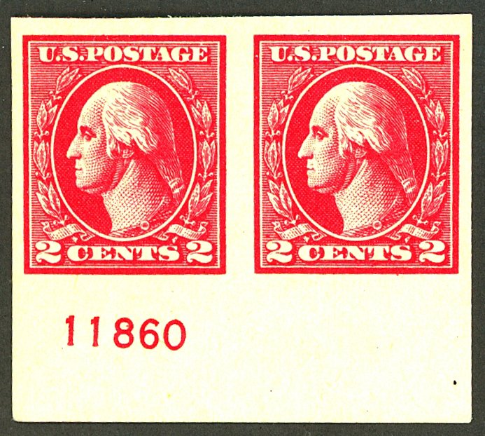 U.S. #534 MINT PL# PAIR OG NH