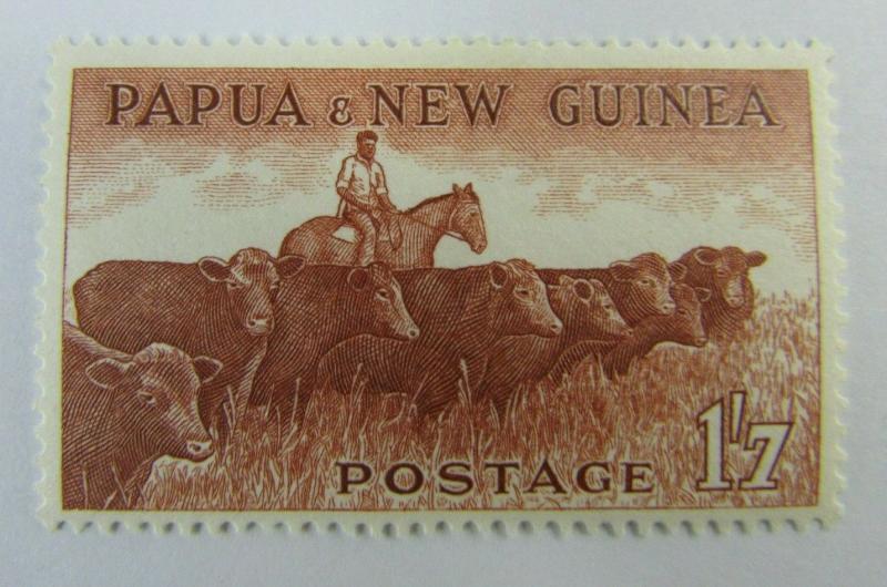 Papua & New Guinea  SC #144 Cattle  MH stamp