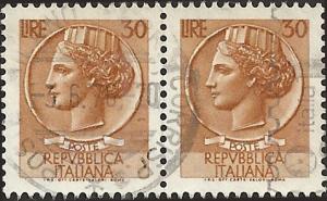 Italy - 785 - Used - Pair - SCV-0.50