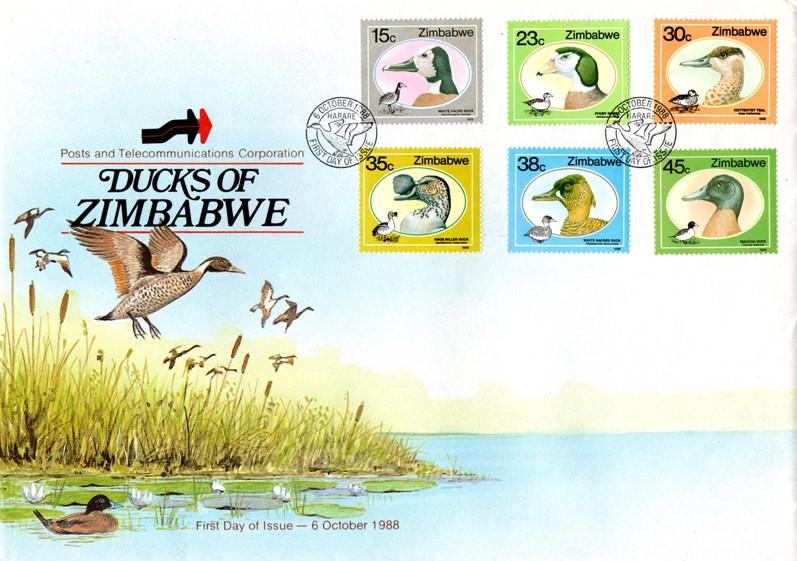 Zimbabwe - 1988 Wild Ducks and Geese FDC SG 740-745