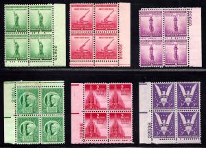 899-901,905,907-8 Mint,OG,NH... Plate Blocks of 4