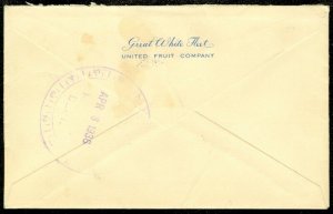 EDW1949SELL : BRITISH HONDURAS 1936 Air Mail cover to USA