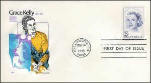 2749-1, 1993, Grace Kelly, First Day Cover, Hollywood CA, SC 2749