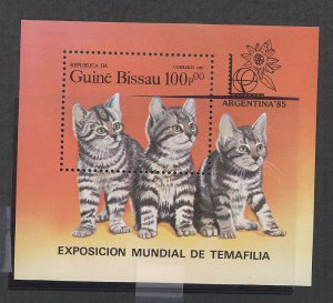 Guinea-Bissau #654 Mint (NH) Souvenir Sheet (Cat) (Fauna) (Flora)