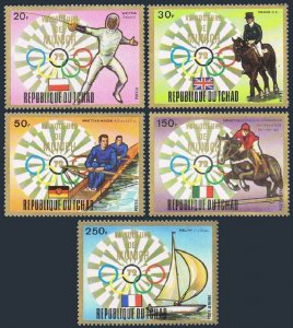 Chad 285-287,C151-C152,MNH.Michel 641-645. Olympics Munich-1972,Winners.Fencing,