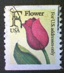 United States, Scott #2518, used(o) coil, 1991,  F Tulip, (29¢)