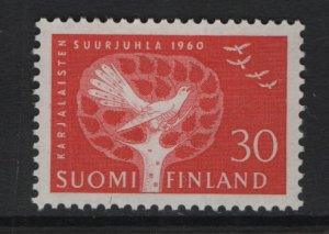 Finland    #372  MNH   1960  festival , symbolic tree