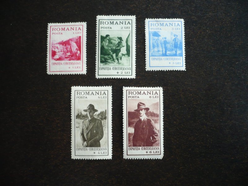 Stamps - Romania - Scott# B26-B30 - Mint Hinged Set of 5 Stamps