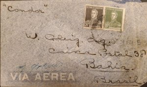 MI) 1923, ARGENTINA, CONDOR, FROM BUENOS AIRES TO BAHIA - BRAZIL, AIR MAIL, GRAL