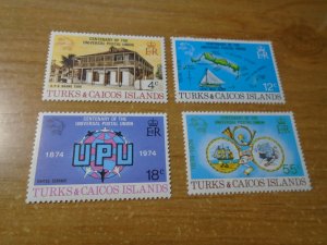 Turks & Caiaos  Islands  #  293-96  MNH