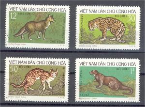 NORTH VIETNAM, ANIMALS, FULL SET 1972				