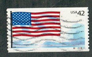 US #4273 Flag and Clouds Used PNC Single Plate #S111111111