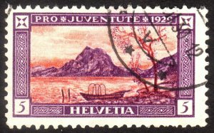 1929, Switzerland 5+5c, Used, Sc B49