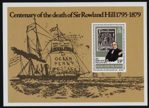 Falkland Islands 294 MNH Stamp on Stamp, Ship, Rowland Hill