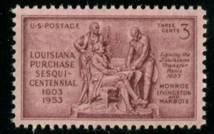 1020 US 3c Louisiana Purchase, MNH