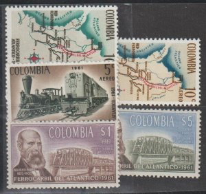 Colombia SC  748, C441-4  Mint Never Hinged