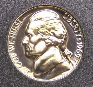 1969 S Proof Lincoln Cent (7012b)