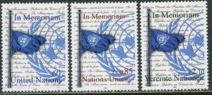 UNITED NATIONS Sc#NY 849 GE 414 VI 337 2003 In Memoriam Bagdad Cpl MNH