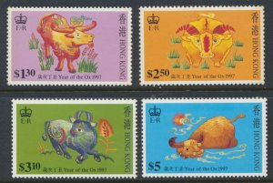 Hong Kong Sc# 780-783   SG 874-877 MNH Year of Ox  see details  / scans