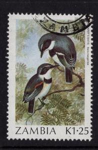 Zambia   #382   used  1987  birds  1.25k  Margaret`s batis