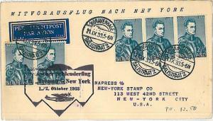 x0233  - FIRST FLIGHT cover  - NETHERLANDS 1933 : KATAPULT FLIGHT !