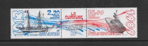 FRENCH SOUTHERN ANTARCTIC TERRITORIES #105a SHIP-La CURIEUSE   MNH