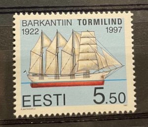 (609) ESTONIA 1997 : Sc# 328 SHIPS FOUR-MASTED BARKENTINE TORMILIND - MNH VF