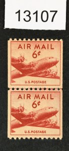 MOMEN: US STAMPS  # C41 LINE PAIR MINT OG NH LOT #13107