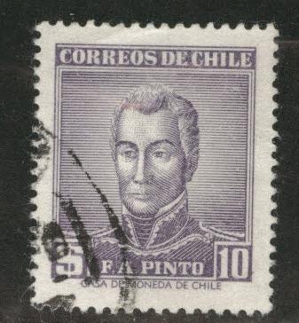 Chile Scott 295 used 1956 stamp