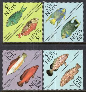 Nevis 544-547 Fish MNH VF