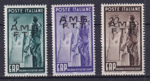 1949 - ITALY - TRIESTE Zone A - Sc#42-44 - MNH**