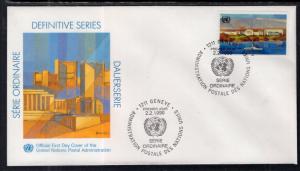 UN Geneva 183 UN Postal Admin U/A FDC