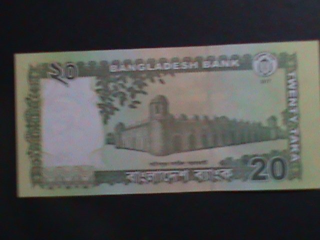 ​BANGLADDESH-2017 BANK OF BANGLADESH -20 TAKAS-UNCIRCULATED CURRENCY VF
