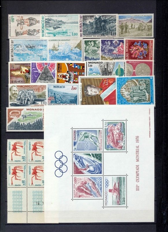 MONACO Sport Sheet MNH Mix(Appx 65 Items)Seq276