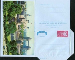 APS4 6d Pictorial View of the Houses of Tower Bridge Air Mail Letter Sheet Mint