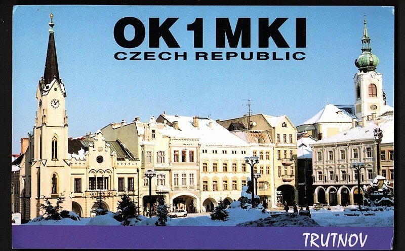 QSL QSO RADIO CARD OK 1 MKI, Trutnov, Czech Republic  (Q790)