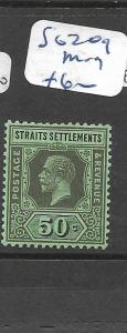  MALAYA STRAITS SETTLEMENTS  (P0807B) KGV 50C  SG 209  MOG