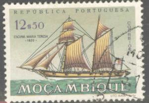 Mozambique Scott 451 Used Sailing ship stamp