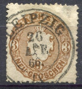 Germany Saxony Sc.# 19  used with nice cancel